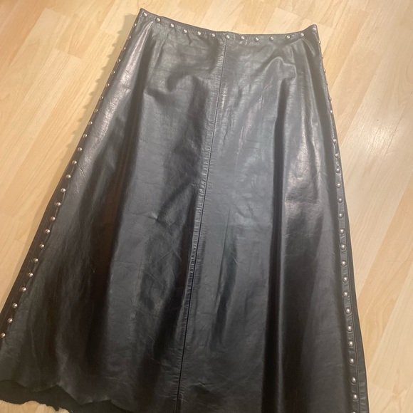 Leather studded maxi skirt - Picture 14 of 16